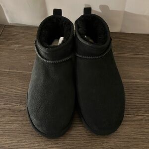 black ultra mini UGG boots
